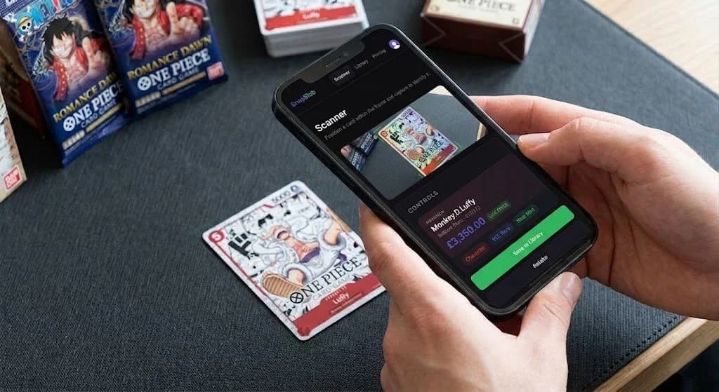 One Piece Trading Card Game cards spread out