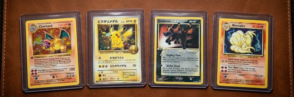 Pokémon Trading Card Game cards ready to be sold